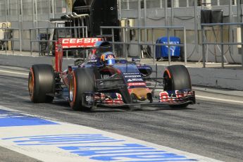 World © Octane Photographic Ltd. Scuderia Toro Rosso STR10 – Carlos Sainz Jnr. Saturday 28th February 2015, F1 Winter test #3, Circuit de Barcelona-Catalunya, Spain Test 2 Day 3. Digital Ref: 1194CB1L3655