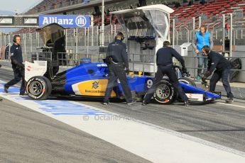 World © Octane Photographic Ltd. Sauber F1 Team C34-Ferrari – Marcus Ericsson. Saturday 28th February 2015, F1 Winter test #3, Circuit de Barcelona-Catalunya, Spain Test 2 Day 3. Digital Ref : 1194CB1L3731