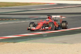 World © Octane Photographic Ltd. Scuderia Ferrari SF15-T– Kimi Raikkonen. Saturday 28th February 2015, F1 Winter test #3, Circuit de Barcelona-Catalunya, Spain Test 2 Day 3. Digital Ref: 1194CB7B1283