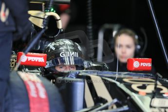 World © Octane Photographic Ltd. Lotus F1 Team E23 Hybrid – Romain Grosjean 28th February 2015, F1 Winter test #3, Circuit de Barcelona-Catalunya, Spain Test 2 Day 3. Digital Ref : 1194LB1D2223