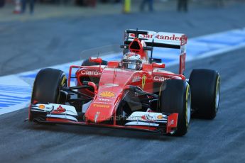 World © Octane Photographic Ltd. Scuderia Ferrari SF15-T– Kimi Raikkonen. Saturday 28th February 2015, F1 Winter test #3, Circuit de Barcelona-Catalunya, Spain Test 2 Day 3. Digital Ref: 1194LB1D2264