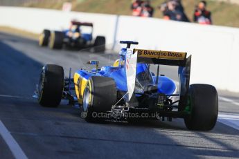 World © Octane Photographic Ltd. Sauber F1 Team C34-Ferrari – Marcus Ericsson. Saturday 28th February 2015, F1 Winter test #3, Circuit de Barcelona-Catalunya, Spain Test 2 Day 3. Digital Ref : 1194LB1D2276