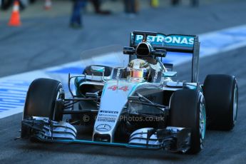 World © Octane Photographic Ltd. Mercedes AMG Petronas F1 W06 Hybrid – Lewis Hamilton. Saturday 28th February 2015, F1 Winter test #3, Circuit de Barcelona-Catalunya, Spain Test 2 Day 3. Digital Ref : 1194LB1D2340