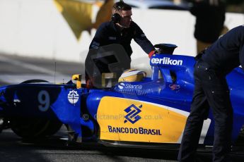 World © Octane Photographic Ltd. Sauber F1 Team C34-Ferrari – Marcus Ericsson. Saturday 28th February 2015, F1 Winter test #3, Circuit de Barcelona-Catalunya, Spain Test 2 Day 3. Digital Ref : 1194LB1D2383