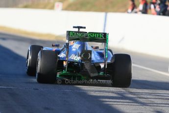 World © Octane Photographic Ltd. Sahara Force India VJM08 – Nico Hulkenburg. Saturday 28th February 2015, F1 Winter test #3, Circuit de Barcelona-Catalunya, Spain Test 2 Day 3. Digital Ref: 1194LB1D2402