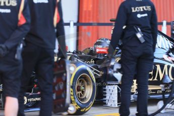 World © Octane Photographic Ltd. Lotus F1 Team E23 Hybrid – Romain Grosjean 28th February 2015, F1 Winter test #3, Circuit de Barcelona-Catalunya, Spain Test 2 Day 3. Digital Ref : 1194LB1D2421