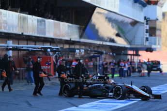 World © Octane Photographic Ltd. Sahara Force India VJM08 – Nico Hulkenburg. Saturday 28th February 2015, F1 Winter test #3, Circuit de Barcelona-Catalunya, Spain Test 2 Day 3. Digital Ref: 1194LB1D2459