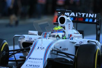 World © Octane Photographic Ltd. Williams Martini Racing FW37 – Felipe Massa Saturday 28th February 2015, F1 Winter test #3, Circuit de Barcelona-Catalunya, Spain Test 2 Day 3. Digital Ref: 1194LB1D2468