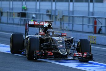 World © Octane Photographic Ltd. Lotus F1 Team E23 Hybrid – Romain Grosjean 28th February 2015, F1 Winter test #3, Circuit de Barcelona-Catalunya, Spain Test 2 Day 3. Digital Ref : 1194LB1D2618