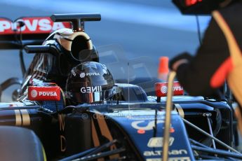 World © Octane Photographic Ltd. Lotus F1 Team E23 Hybrid – Romain Grosjean 28th February 2015, F1 Winter test #3, Circuit de Barcelona-Catalunya, Spain Test 2 Day 3. Digital Ref : 1194LB1D2719