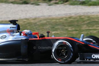 World © Octane Photographic Ltd. McLaren Honda MP4/30 – Kevin Magnussen. Saturday 28th February 2015, F1 Winter test #3, Circuit de Barcelona-Catalunya, Spain Test 2 Day 3. Digital Ref: 1194LB1D2940