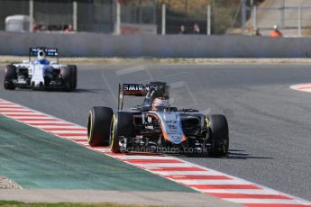 World © Octane Photographic Ltd. Sahara Force India VJM08 – Nico Hulkenburg. Saturday 28th February 2015, F1 Winter test #3, Circuit de Barcelona-Catalunya, Spain Test 2 Day 3. Digital Ref: 1194LB1D3006