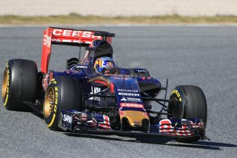 World © Octane Photographic Ltd. Scuderia Toro Rosso STR10 – Carlos Sainz Jnr. Saturday 28th February 2015, F1 Winter test #3, Circuit de Barcelona-Catalunya, Spain Test 2 Day 3. Digital Ref: 1194LB1D3110