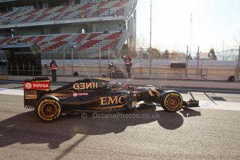 World © Octane Photographic Ltd. Lotus F1 Team E23 Hybrid – Romain Grosjean 28th February 2015, F1 Winter test #3, Circuit de Barcelona-Catalunya, Spain Test 2 Day 3. Digital Ref : 1194LB7L6581