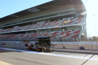 World © Octane Photographic Ltd. Lotus F1 Team E23 Hybrid – Romain Grosjean 28th February 2015, F1 Winter test #3, Circuit de Barcelona-Catalunya, Spain Test 2 Day 3. Digital Ref : 1194LB7L6589