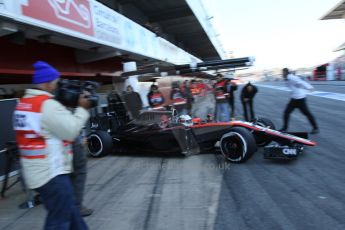 World © Octane Photographic Ltd. McLaren Honda MP4/30 – Kevin Magnussen. Saturday 28th February 2015, F1 Winter test #3, Circuit de Barcelona-Catalunya, Spain Test 2 Day 3. Digital Ref: 1194LB7L6624