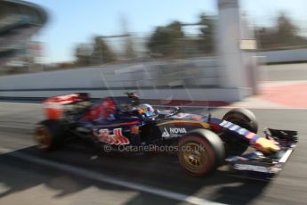 World © Octane Photographic Ltd. Scuderia Toro Rosso STR10 – Carlos Sainz Jnr. Saturday 28th February 2015, F1 Winter test #3, Circuit de Barcelona-Catalunya, Spain Test 2 Day 3. Digital Ref: 1194LB7L6725