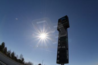 World © Octane Photographic Ltd. Circuit timing tower. 28th February 2015, F1 Winter test #3, Circuit de Barcelona-Catalunya, Spain Test 2 Day 3. Digital Ref : 1194LB7L6748