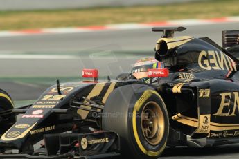 World © Octane Photographic Ltd. Lotus F1 Team E23 Hybrid – Pastor Maldonado. Sunday 1st March 2015, F1 Winter test #3, Circuit de Barcelona-Catalunya, Spain Test 2 Day 4. Digital Ref: 1195CB1L3878