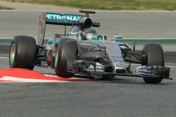 World © Octane Photographic Ltd. Mercedes AMG Petronas F1 W06 Hybrid – Nico Rosberg. Sunday 1st March 2015, F1 Winter test #3, Circuit de Barcelona-Catalunya, Spain Test 2 Day 4. Digital Ref: 1195CB1L4079