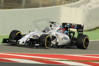 World © Octane Photographic Ltd. Williams Martini Racing FW37 – Valtteri Bottas. Sunday 1st March 2015, F1 Winter test #3, Circuit de Barcelona-Catalunya, Spain Test 2 Day 4. Digital Ref: 1195CB1L4153