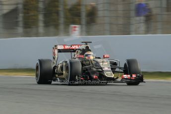 World © Octane Photographic Ltd. Lotus F1 Team E23 Hybrid – Pastor Maldonado. Sunday 1st March 2015, F1 Winter test #3, Circuit de Barcelona-Catalunya, Spain Test 2 Day 4. Digital Ref: 1195CB1L4233