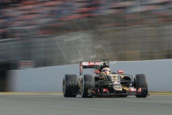 World © Octane Photographic Ltd. Lotus F1 Team E23 Hybrid – Pastor Maldonado. Sunday 1st March 2015, F1 Winter test #3, Circuit de Barcelona-Catalunya, Spain Test 2 Day 4. Digital Ref: 1195CB1L4247