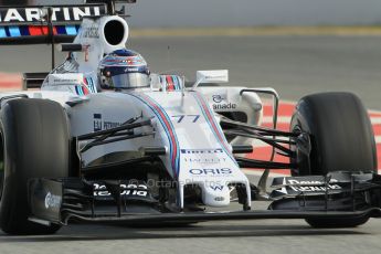 World © Octane Photographic Ltd. Williams Martini Racing FW37 – Valtteri Bottas. Sunday 1st March 2015, F1 Winter test #3, Circuit de Barcelona-Catalunya, Spain Test 2 Day 4. Digital Ref: 1195CB1L4268