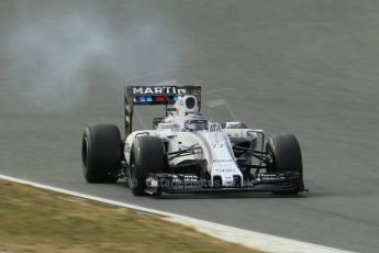 World © Octane Photographic Ltd. Williams Martini Racing FW37 – Valtteri Bottas. Sunday 1st March 2015, F1 Winter test #3, Circuit de Barcelona-Catalunya, Spain Test 2 Day 4. Digital Ref: 1195CB1L4305