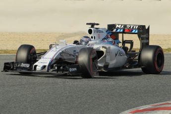 World © Octane Photographic Ltd. Williams Martini Racing FW37 – Valtteri Bottas. Sunday 1st March 2015, F1 Winter test #3, Circuit de Barcelona-Catalunya, Spain Test 2 Day 4. Digital Ref: 1195CB1L4443