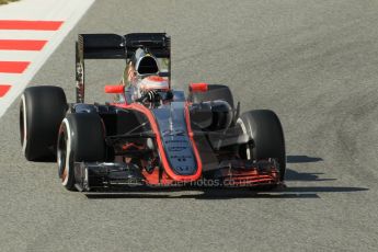 World © Octane Photographic Ltd. McLaren Honda MP4/30 – Jenson Button. Saturday. Sunday 1st March 2015, F1 Winter test #3, Circuit de Barcelona-Catalunya, Spain Test 2 Day 4. Digital Ref: 1195CB1L4582