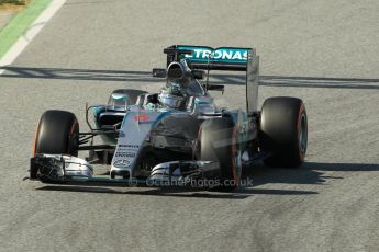 World © Octane Photographic Ltd. Mercedes AMG Petronas F1 W06 Hybrid – Nico Rosberg. Sunday 1st March 2015, F1 Winter test #3, Circuit de Barcelona-Catalunya, Spain Test 2 Day 4. Digital Ref: 1195CB1L4591