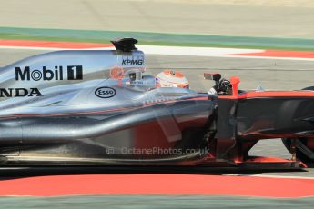 World © Octane Photographic Ltd. McLaren Honda MP4/30 – Jenson Button. Saturday. Sunday 1st March 2015, F1 Winter test #3, Circuit de Barcelona-Catalunya, Spain Test 2 Day 4. Digital Ref: 1195CB1L4596