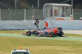 World © Octane Photographic Ltd. Scuderia Toro Rosso STR10 – Max Verstappen. Sunday 1st March 2015, F1 Winter test #3, Circuit de Barcelona-Catalunya, Spain Test 2 Day 4. Digital Ref: 1195CB1L4835