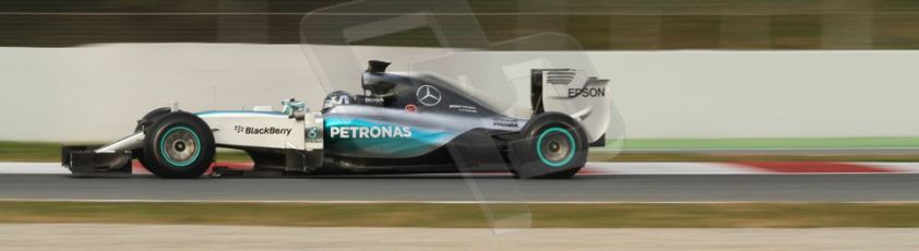 World © Octane Photographic Ltd. Mercedes AMG Petronas F1 W06 Hybrid – Nico Rosberg. Sunday 1st March 2015, F1 Winter test #3, Circuit de Barcelona-Catalunya, Spain Test 2 Day 4. Digital Ref: 1195CB7B1410