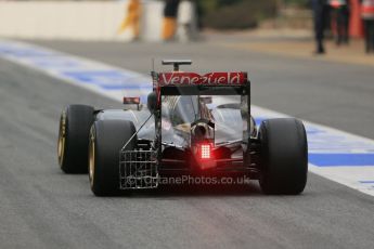 World © Octane Photographic Ltd. Lotus F1 Team E23 Hybrid – Pastor Maldonado. Sunday 1st March 2015, F1 Winter test #3, Circuit de Barcelona-Catalunya, Spain Test 2 Day 4. Digital Ref :1195LB1D3312