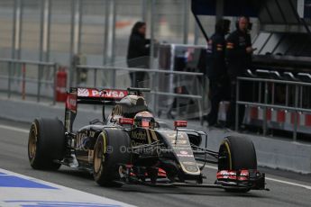 World © Octane Photographic Ltd. Lotus F1 Team E23 Hybrid – Pastor Maldonado. Sunday 1st March 2015, F1 Winter test #3, Circuit de Barcelona-Catalunya, Spain Test 2 Day 4. Digital Ref : 1195LB1D3455