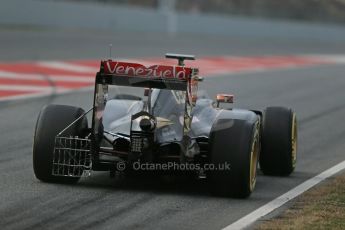 World © Octane Photographic Ltd. Lotus F1 Team E23 Hybrid – Pastor Maldonado. Sunday 1st March 2015, F1 Winter test #3, Circuit de Barcelona-Catalunya, Spain Test 2 Day 4. Digital Ref : 1195LB1D3566