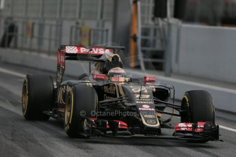 World © Octane Photographic Ltd. Lotus F1 Team E23 Hybrid – Pastor Maldonado. Sunday 1st March 2015, F1 Winter test #3, Circuit de Barcelona-Catalunya, Spain Test 2 Day 4. Digital Ref : 1195LB1D3591