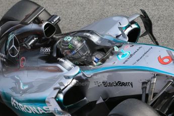 World © Octane Photographic Ltd. Mercedes AMG Petronas F1 W06 Hybrid – Nico Rosberg. Sunday 1st March 2015, F1 Winter test #3, Circuit de Barcelona-Catalunya, Spain Test 2 Day 4. Digital Ref : 1195LB1D3835