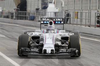 World © Octane Photographic Ltd. Williams Martini Racing FW37 – Valtteri Bottas. Sunday 1st March 2015, F1 Winter test #3, Circuit de Barcelona-Catalunya, Spain Test 2 Day 4. Digital Ref: 1195LB7L6890