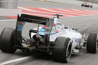 World © Octane Photographic Ltd. Williams Martini Racing FW37 – Valtteri Bottas. Sunday 1st March 2015, F1 Winter test #3, Circuit de Barcelona-Catalunya, Spain Test 2 Day 4. Digital Ref: 1195LB7L6937