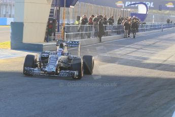 World © Octane Photographic Ltd. Infiniti Red Bull Racing RB11 – Daniel Ricciardo. Sunday 1st February 2015, Formula 1 Winter testing, Jerez de la Frontera, Spain. Digital Ref : 1180CB1D1079