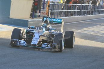 World © Octane Photographic Ltd. Mercedes AMG Petronas F1 W06 Hybrid – Nico Rosberg. Sunday 1st February 2015, Formula 1 Winter testing, Jerez de la Frontera, Spain. Digital Ref : 1180CB1D1098