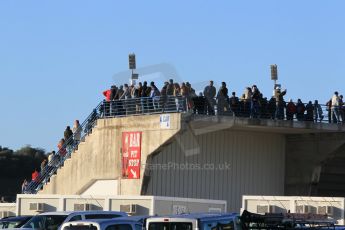 World © Octane Photographic Ltd. Fans in the grandstands. Sunday 1st February 2015, Formula 1 Winter testing, Jerez de la Frontera, Spain. Digital Ref: 1180CB1D1109