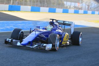 World © Octane Photographic Ltd. Sauber F1 Team C34-Ferrari – Marcus Ericsson. Sunday 1st February 2015, Formula 1 Winter testing, Jerez de la Frontera, Spain. Digital Ref : 1180CB1D1157