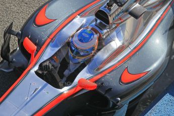 World © Octane Photographic Ltd. McLaren Honda MP4/30 – Fernando Alonso. Sunday 1st February 2015, Formula 1 Winter testing, Jerez de la Frontera, Spain. Digital Ref: 1180CB1D1279