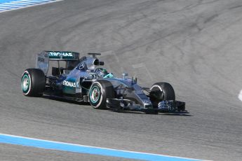 World © Octane Photographic Ltd. Mercedes AMG Petronas F1 W06 Hybrid – Nico Rosberg. Sunday 1st February 2015, Formula 1 Winter testing, Jerez de la Frontera, Spain. Digital Ref : 1180CB1D1331