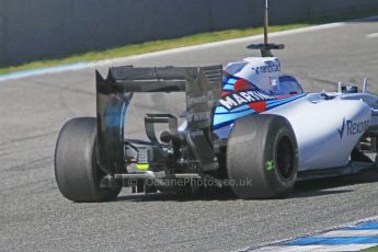 World © Octane Photographic Ltd. Williams Martini Racing FW37 Valtteri Bottas. Sunday 1st February 2015, Formula 1 Winter testing, Jerez de la Frontera, Spain. Digital Ref: 1180CB1D1391
