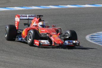 World © Octane Photographic Ltd. Scuderia Ferrari SF-15T– Sebastian Vettel. Sunday 1st February 2015, Formula 1 Winter testing, Jerez de la Frontera, Spain. Digital Ref: 1180CB1D1403